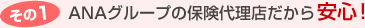����1�@ANA�O���[�v�̕ی��㗝�X��������S�I