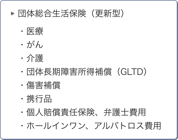 団体総合生活保険（更新型）