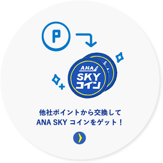 他社ポイントから交換してANA SKY コインをゲット！